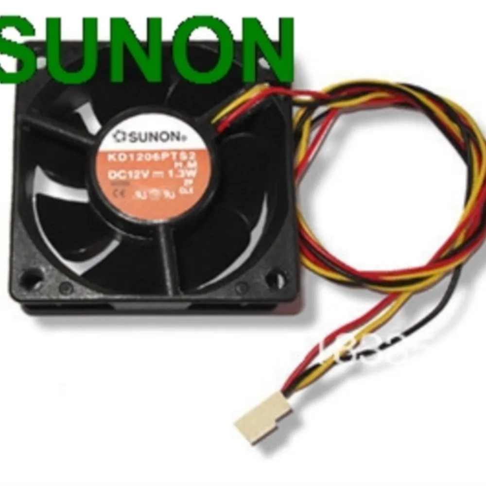 Original For Sunon KD1206PTS2 6CM 6*6*2.5CM  60x60x25mm 6025 3 Pin CPU Case Fan The Van Always Fans