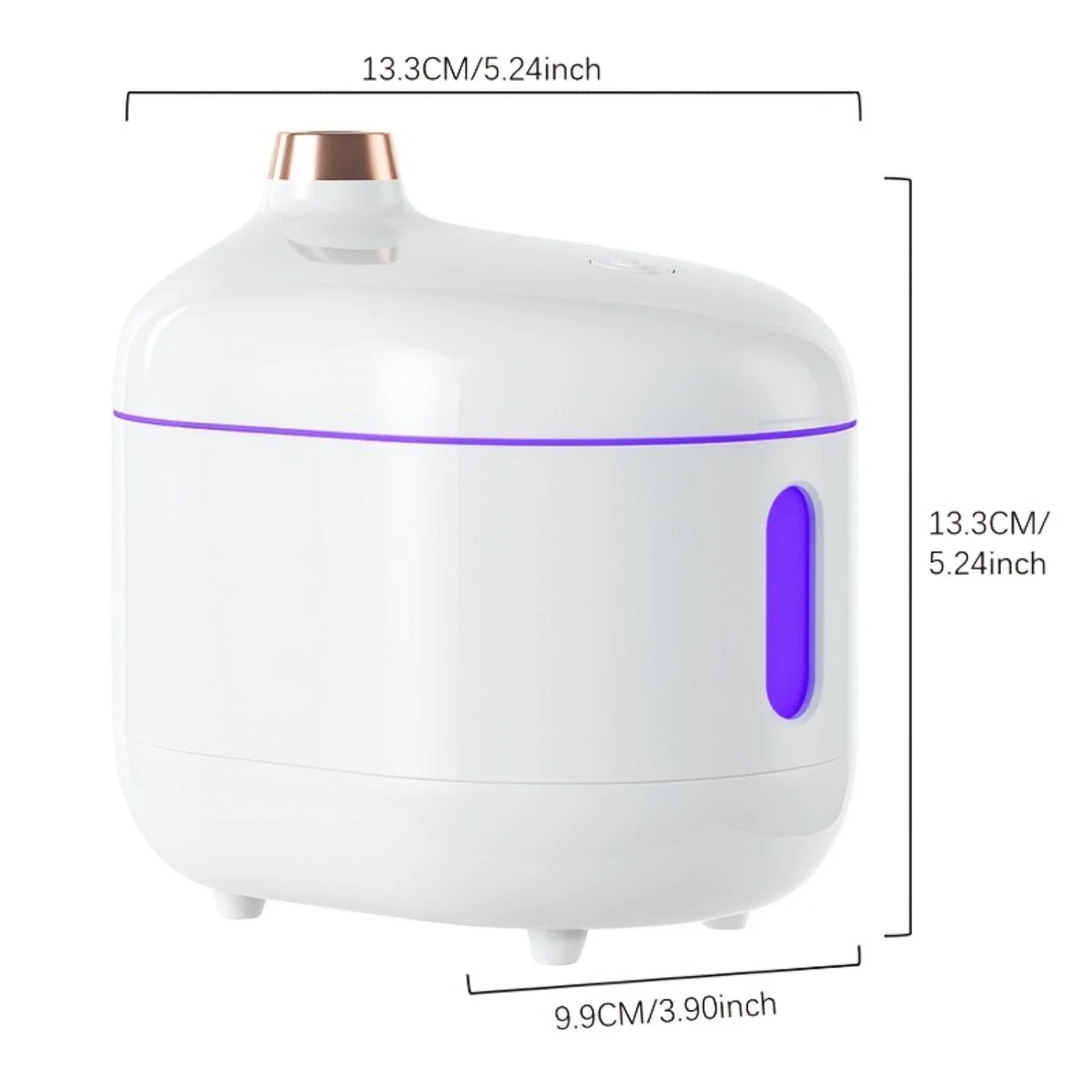 1pc UVC Disinfect Dual Spray Port Large Humidifier, Big Capacity Cool Mist Humidifier, USB Personal Desktop Humidifier For Bedro