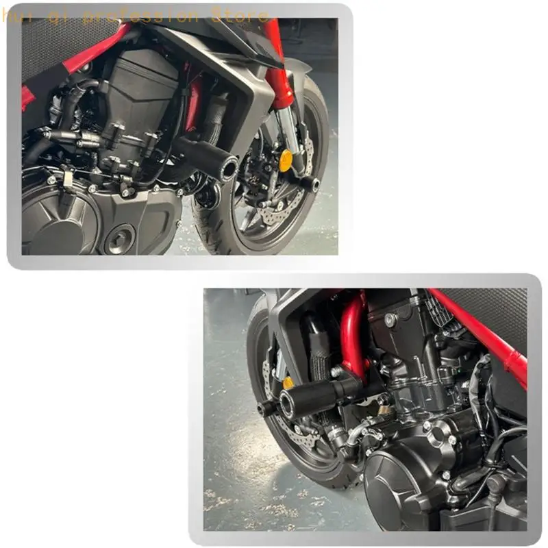 Rahmen-Crashpad-Paar für XL750 und CB750, schwarzes POM-Seitenset H8WE – Detail 9