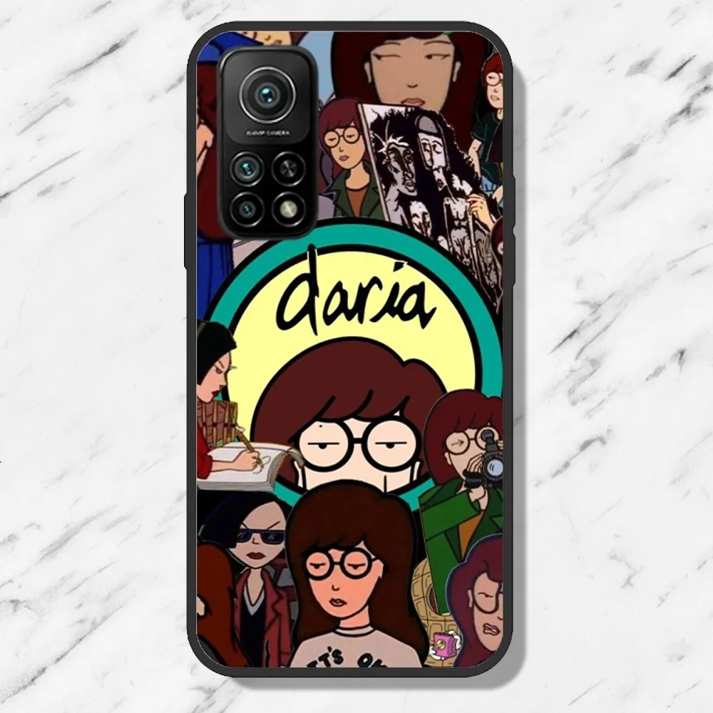 Cartoon D-Daria Phone Case For Samsung Galaxy S21 S22 S23 S24 Ultra S20 Lite S30 Note Black Shell