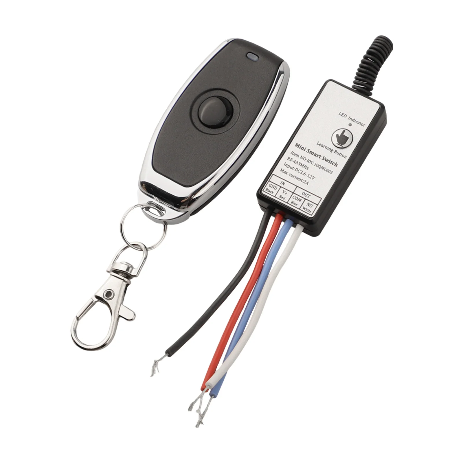 Electric Lock Control DC 5V-12V Relay Switch Learning Button Switch Exquisite Design Paired Before Leaving The Factory