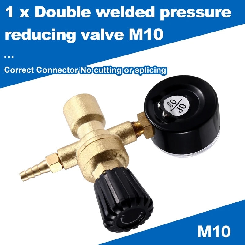 Mini Argon Carbon Dioxide Pressure Reducer Pressure Gauge Instrument 36V 220V Two Welding Pressure Reducing Valve M10 * 1