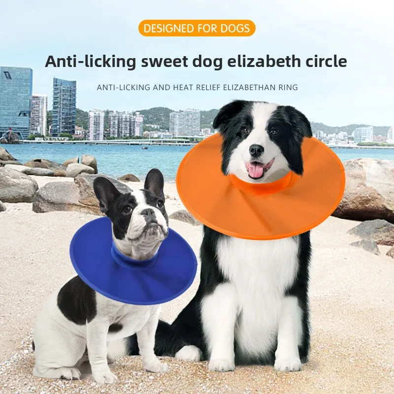 

Pet Elizabeth Collar Adjustable Anti Bite Surgery Anti Licking Wound Healing Cat Protection Collar Soft Plush Collar