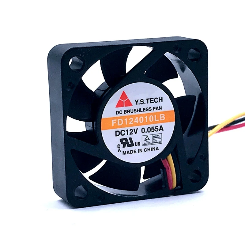 quiet silent 40mm fan new FD124010LB 4cm 40mm fan 4010 12V 0.055A Double ball bearing cooling fan