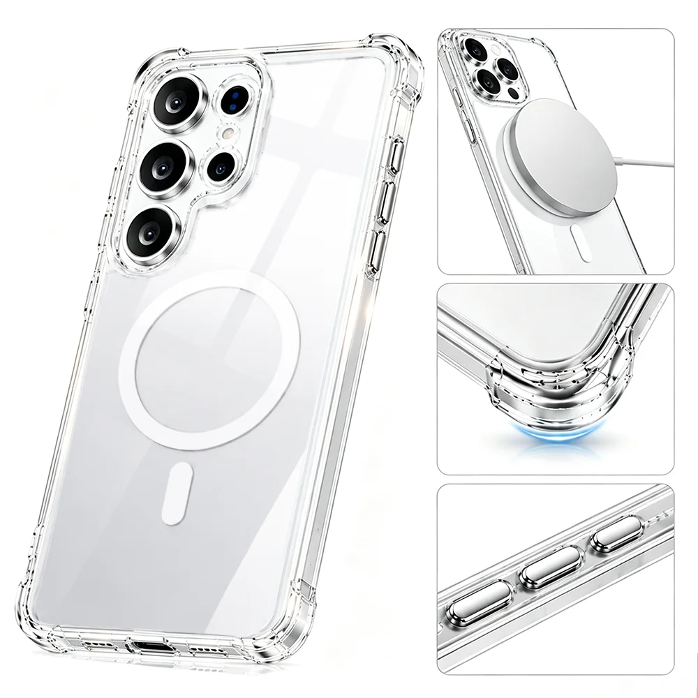 Phone Cases Brand - Magnetic Clear Case For Samsung Galaxy