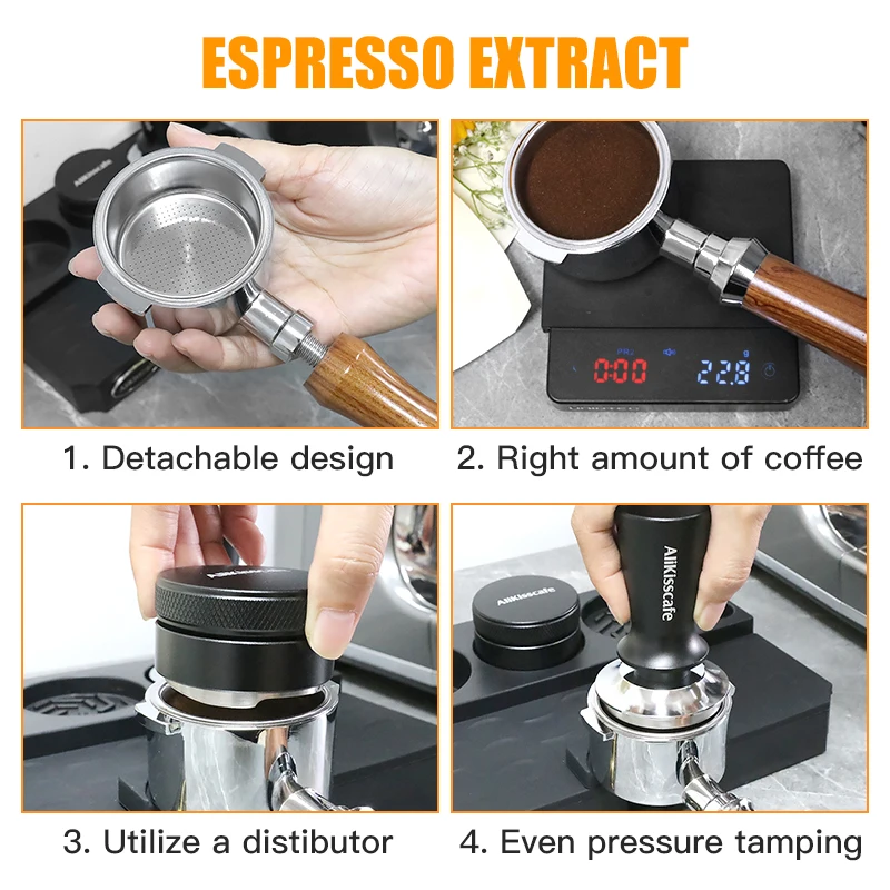51MM Bottomless Portafilter Two Ears For Delonghi ECP35.31 ECP3420 With 2-Cups Filter Basket Coffee Accessories Espresso Machine