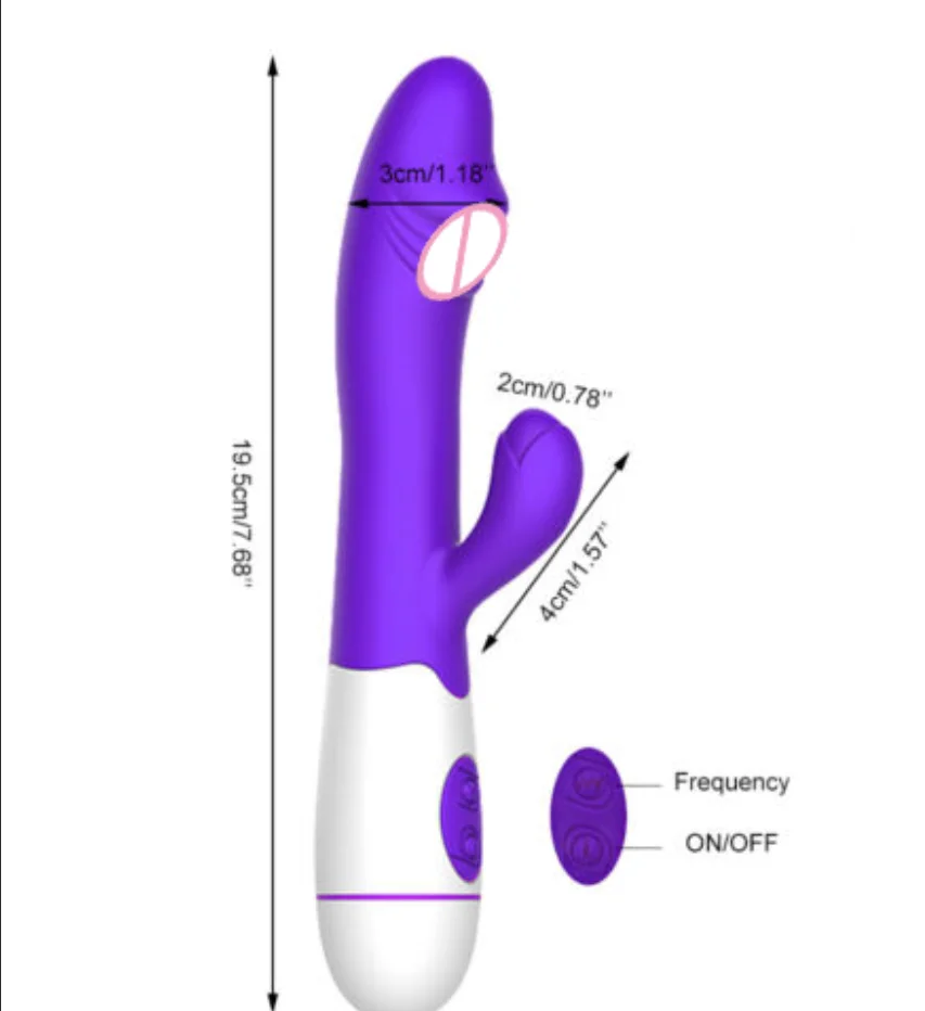 20 Speeds Rabbit Vibrator G-Spot Massager Wand Clitoris Stimulator Sex Toys for Women Masturbator view 6