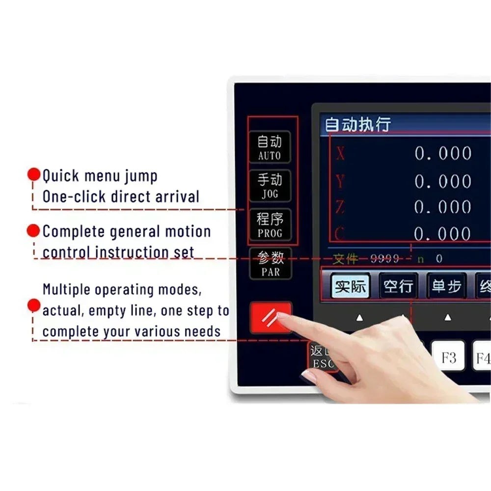 CNC Offline Motion Controller 1Axis/2Axis/3Axis/4 Axis Servo Motor Programmable Controller RS485 TC55V USB For Engraving Router