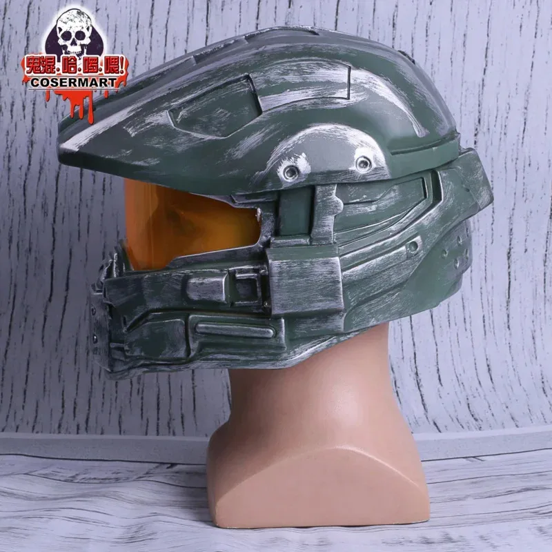 

2025 New Helmet Prop Replica Cosplay Costume Full Head Mask PVC Equipment Master Chief Game Accessories☆★ee☆★