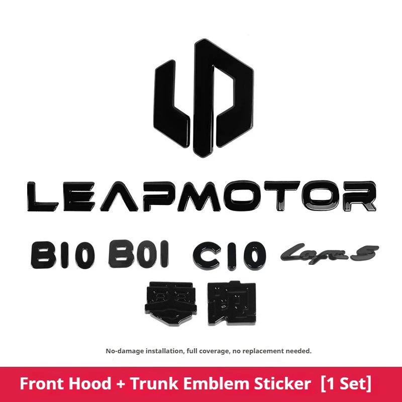 Für Leapmotor B10 B01 Lafa5 C10 Auto Schwarzungsmodifikation Logo-Buchstaben Vorne Hinten Automotive Embleme Modifikationsaufkleber – Detail 2