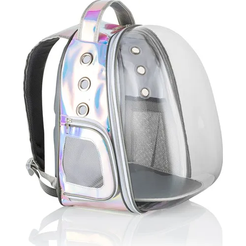 Pet Club Hologram-Transparent Astronaut Cat Carry Bag