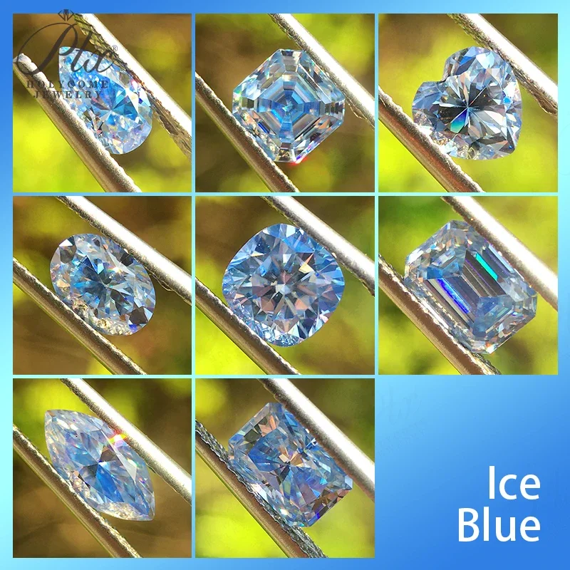 Moissanit-Diamant Asscher Oval Birnenförmiger Schliff mit GRA-Zertifikat Granatfarbe VVS1 Reinheit Perlen für Schmuckherstellung Charms – Detail 31