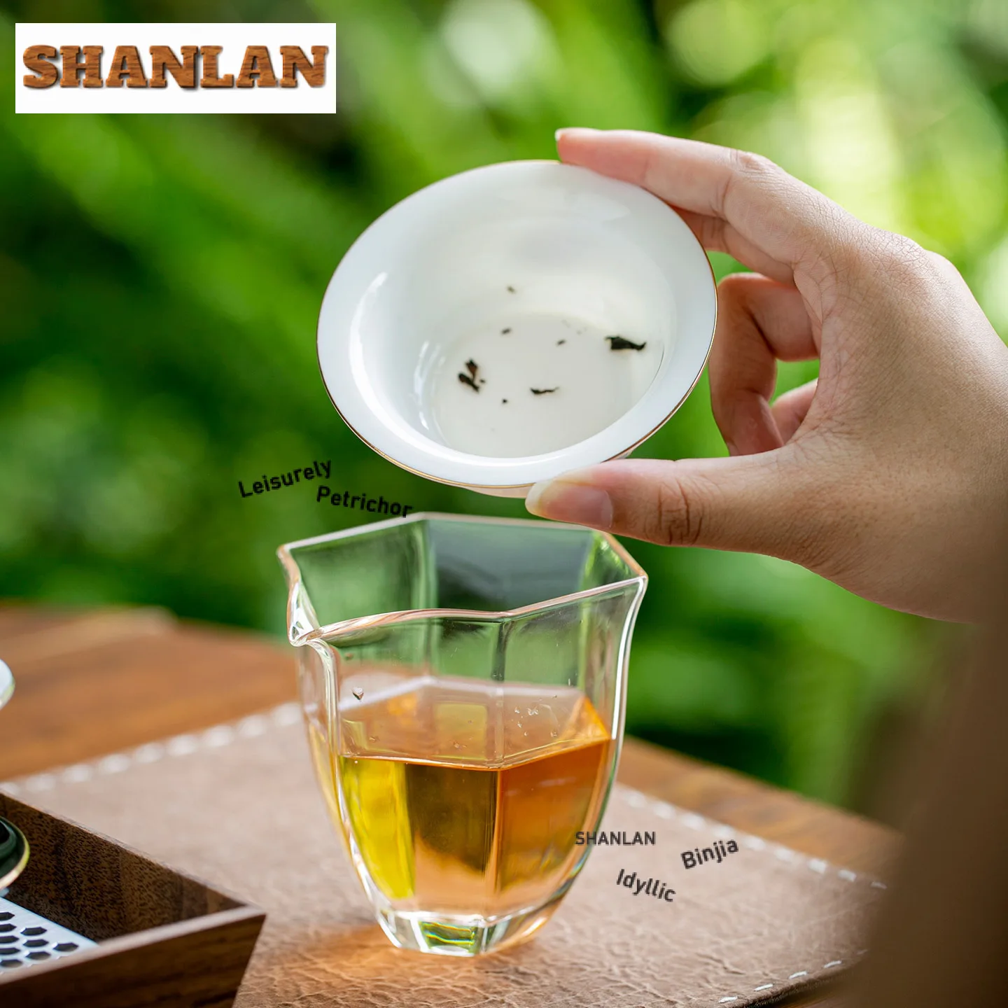 Taihu حجر الخيزران اليشم الخزف فاصل الشاي Infusor الفاخرة مصفاة شاي موزع صنع الشاي تصفية درينكوير الحلي #2