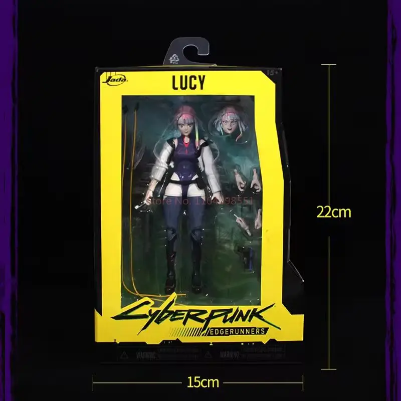 Caliente en Stock Jada Cyberpunk:Edgerunners David Martinez Lucyna Kushinada figura de Anime David Lucy figura de acción muñeca juguetes regalo para niños