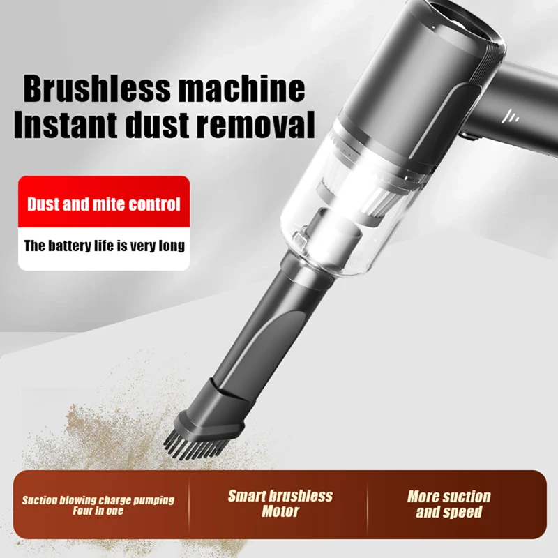 Xiaomi 15000pa Car Vacuum Cleaner Wireless Charging For Cars High Suction Power For Home Use Handheld Mini Car Vacuum Cleaner