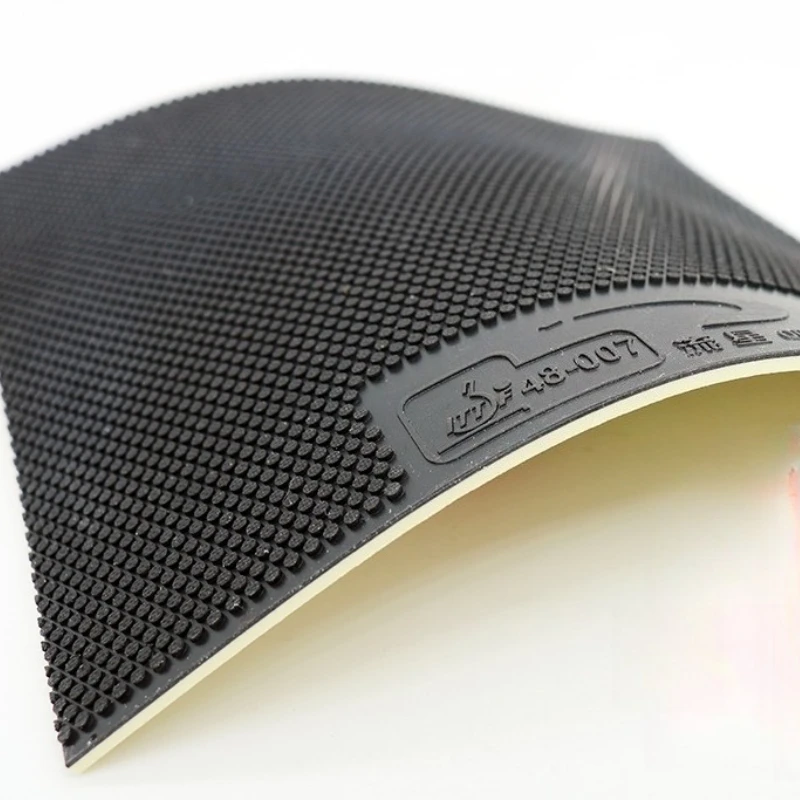 Meteor 575 Table Tennis Pimples Rubber - White Sponge Fast Attack Ping Pong Gums ITTF Approved (Red/Black)
