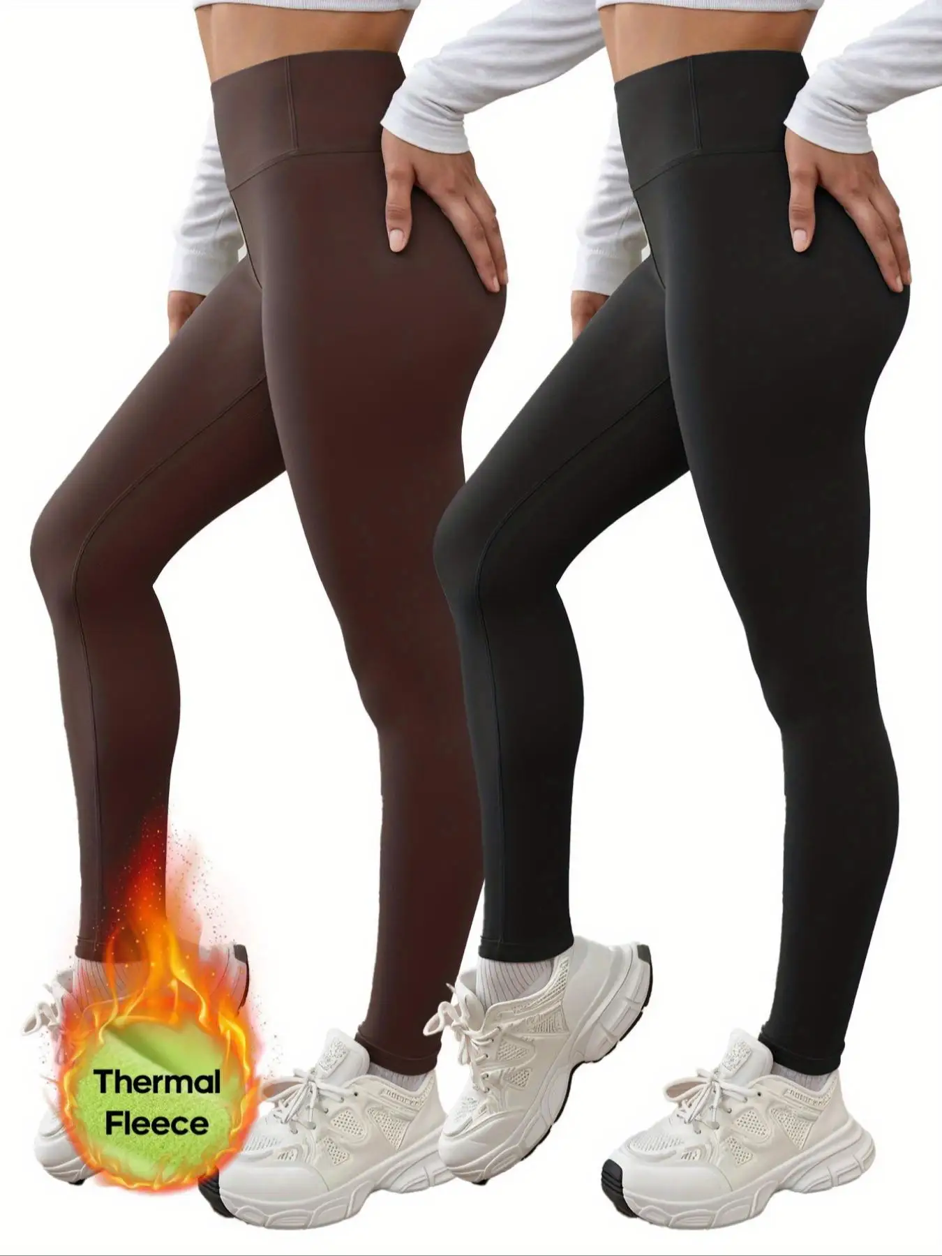 เลกกิ้งผู้หญิงเอวสูงบุขนแกะ กระชับหน้าท้อง ยืดได้สี่ทิศทาง ระบายอากาศได้ดี อุ่นสบาย เหมาะสำหรับกีฬาฤดูหนาวและสวมใส่ลำลอง