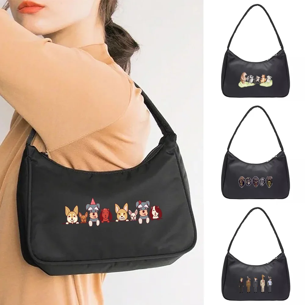 

Underarm Bags Women Casual Shopping Single Shoulder Bag Large Capacity Cartoon Printing Coin Purse Cosmetic Organizer Handbags