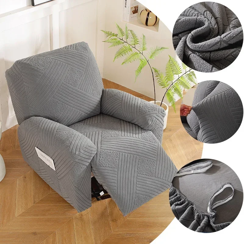 1PC Knitted Recliner Sofa Covers Lazy Boy Elastic Sofa Protector Relax Armchair Cover Lounge Home Pets Anti-Scratch 1/2/3 Seater