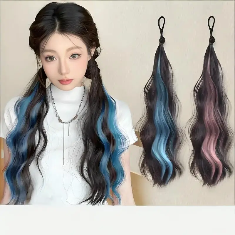 

Synthetic Hair Bun Chignon Hairpieces Self-Winding Ball Hair Bundle Female DIY Bun Hair Bundle To Increase Hair Messy Dount