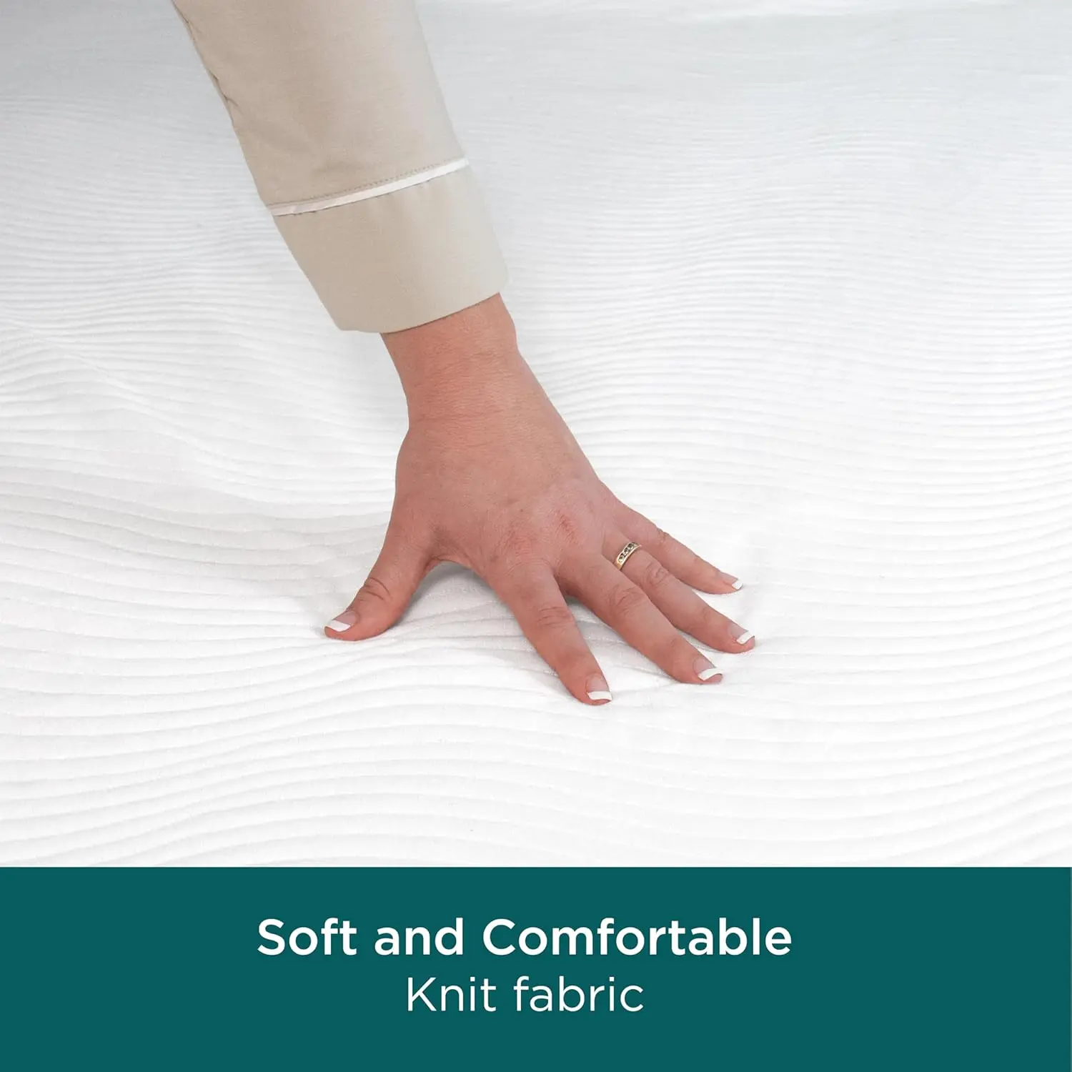 Allerease Cleanboost-Protector de estera suave y impermeable, tejido de felpa, tamaño doble, barrera contra alérgenos, equilibrio de temperatura, lavable