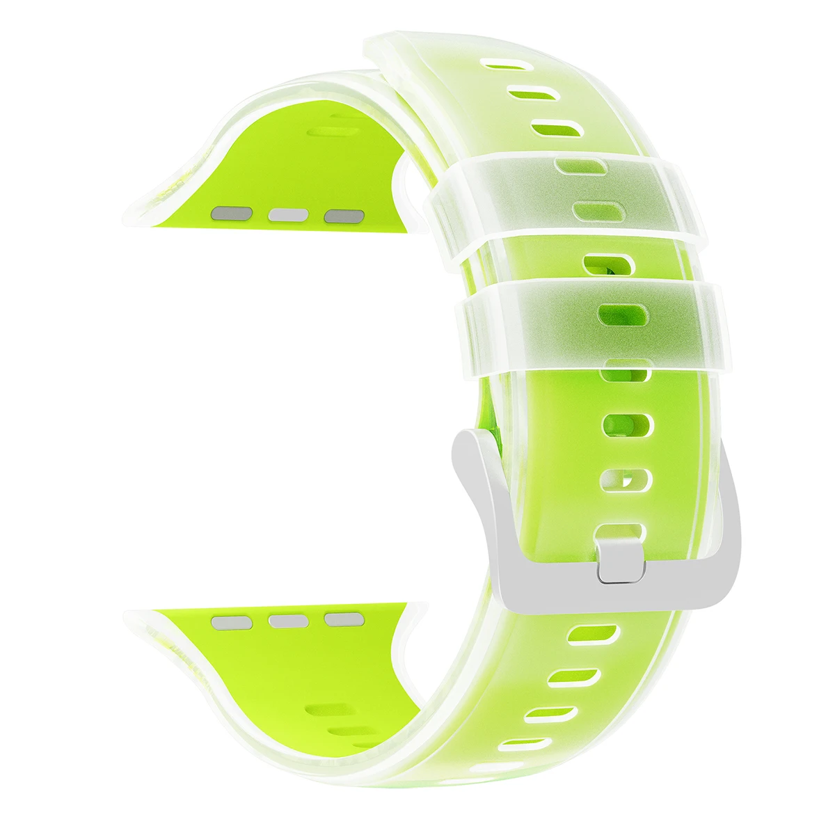 Durchscheinendes Silikonarmband für Apple Watch Ultra 3/2 49mm 46 45 44 42mm Sportarmband für iWatch S11 10 9 8 7 SE3 Ersatzarmband – Detail 14