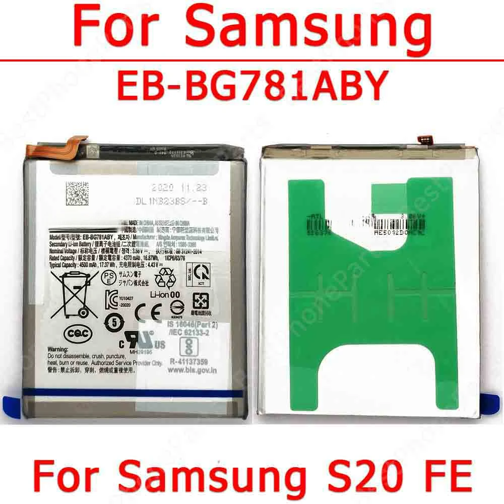 Battery For Samsung S8 S9 Plus S10 S8+ S9+ S10e S20 FE S21 Ultra 5G Cellphone Bateria Replacement Li-ion Spare Parts