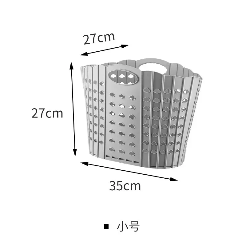 Collapsible Laundry Basket Plastic Laundry Basket Space-Saving Design for Easy Storage Portable Convenient Ideal for Home Use