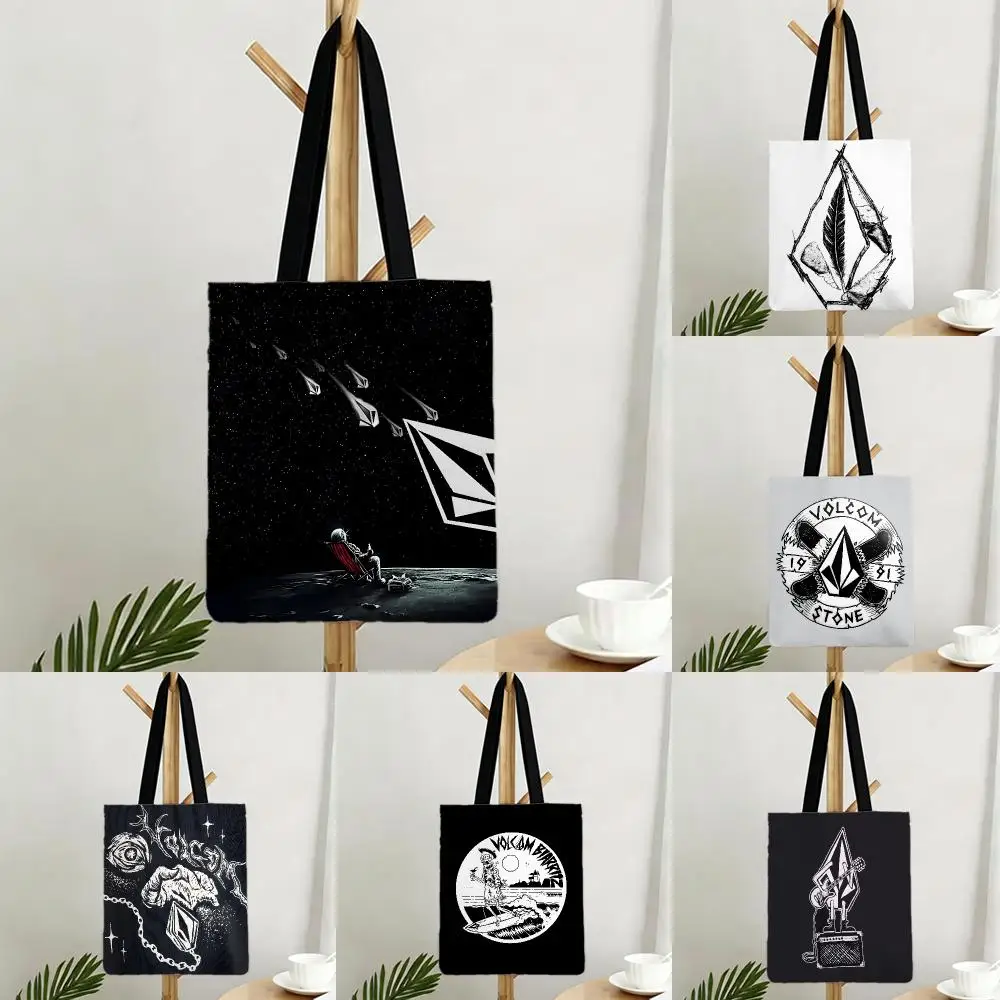 Volcom Brand Sport Volcom Storage Bags Bags Series Print Bag Lightweight Shoulder Daily Shopping Bags