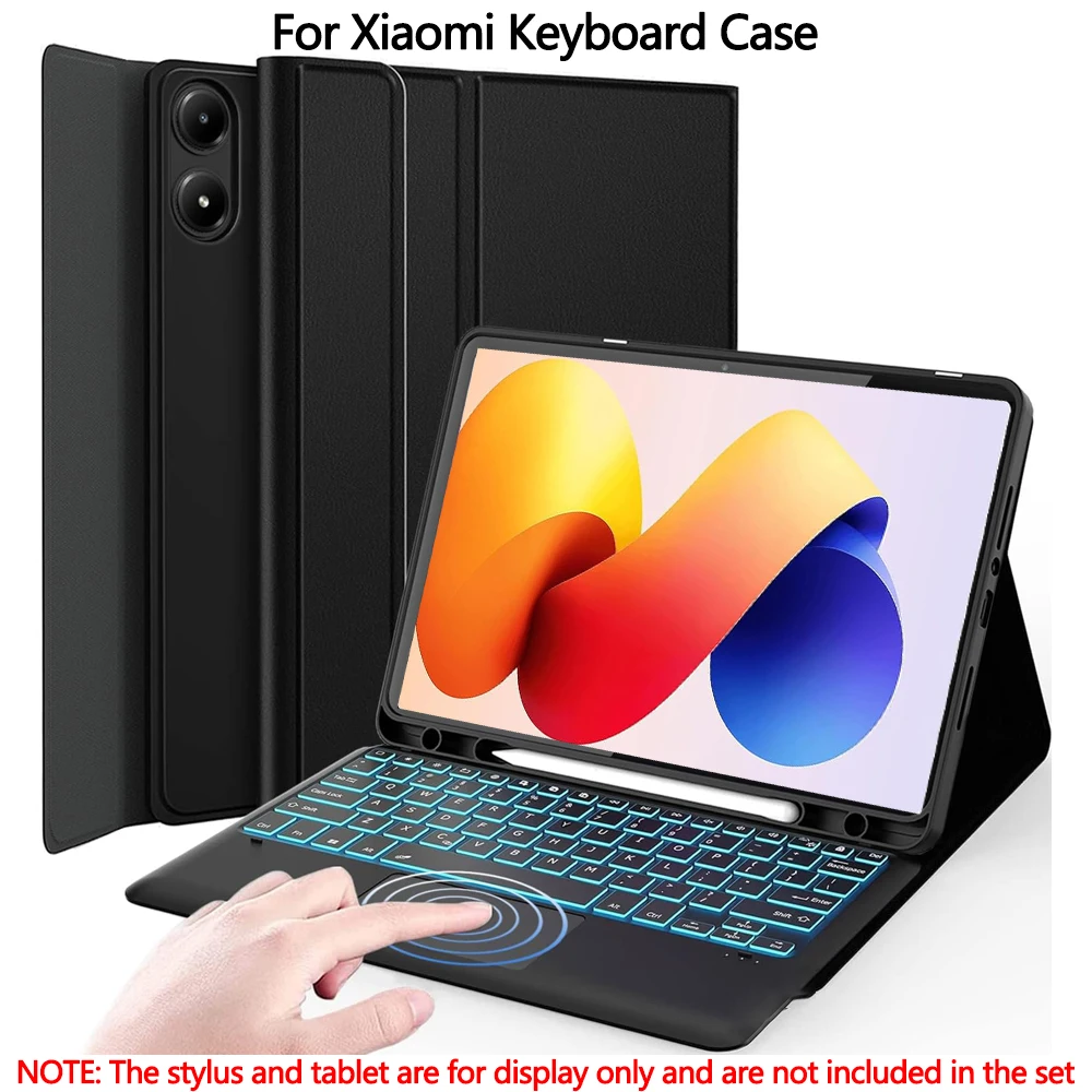 Case for Xiaomi Redmi Pad 2 Pro / Poco Pad M1 12.1 inch ,Detachable Bluetooth Keyboard for Redmi Pad Pro / Xiaomi Poco Pad 12.1