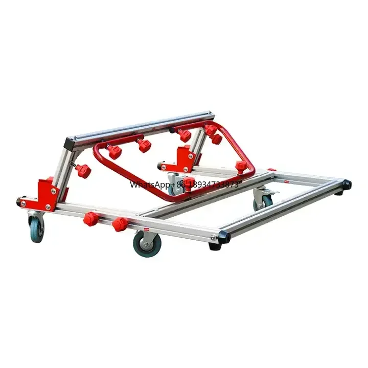 Large Ceramic Tile Handling Tools Foldable Carts for Transporting Large Glass Can be Used in Conjunction with Plate Lifters