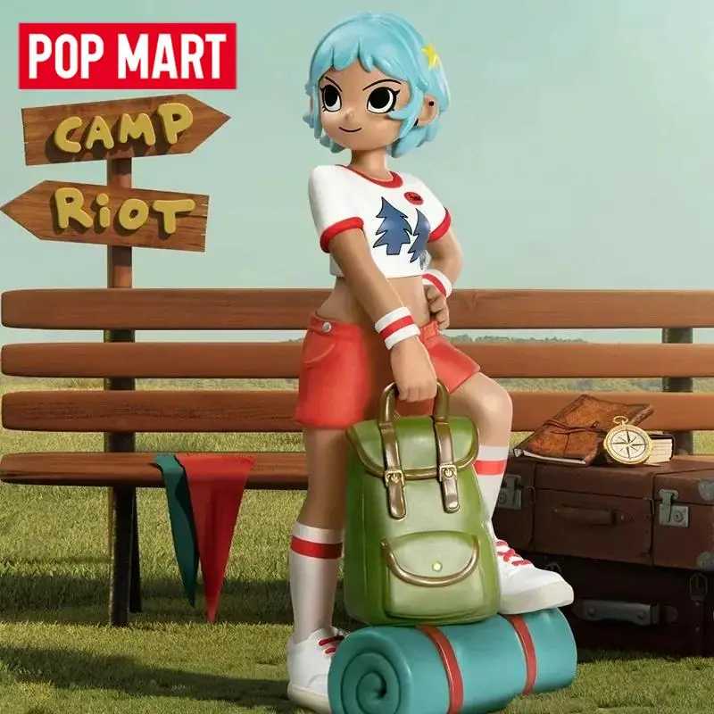 

POP MART Peach Riot Rush Hour Series Blind Box Mystery Box Kawaii Ornaments Figurines Home Decor Desktop Model Dolls Gilrs Gift