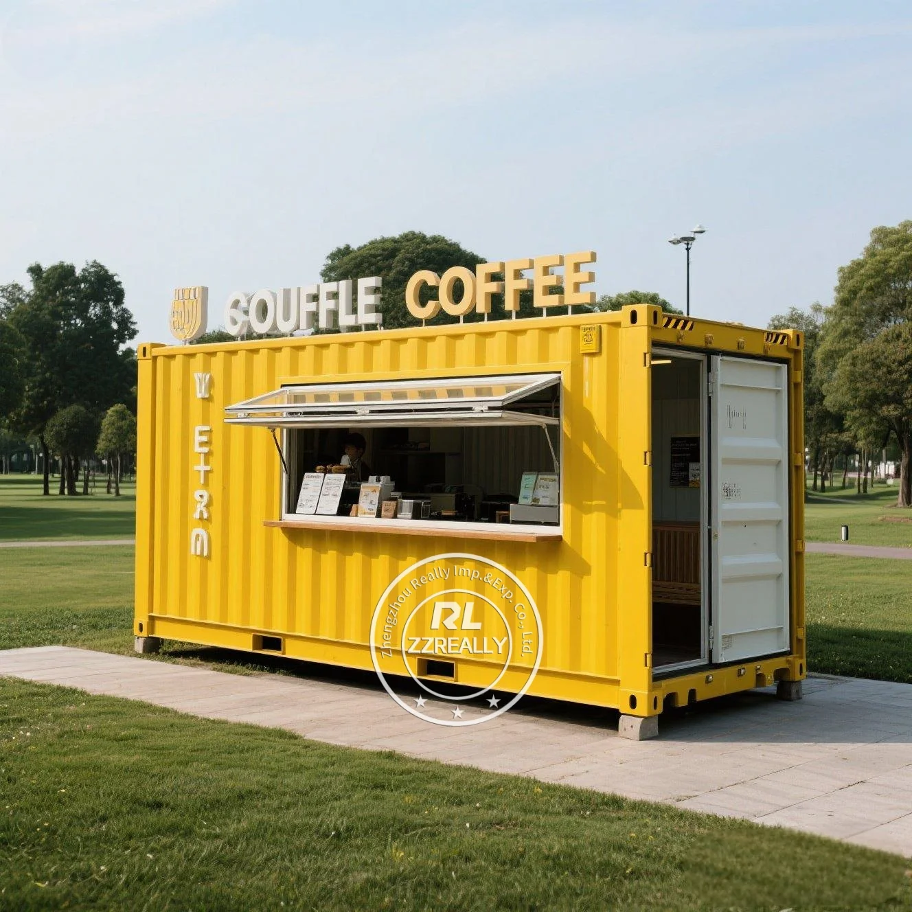 Customizable Food Stall Mobile Container Restaurant Coffee House Container bar for Winter Street Food Sales