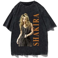 Singer Shakira T Shirt BZRP Music Sessions  Fans T-shirt Women Hip Hop Streetwear Unisex Camisetas Vintage Aesthetic Clothes