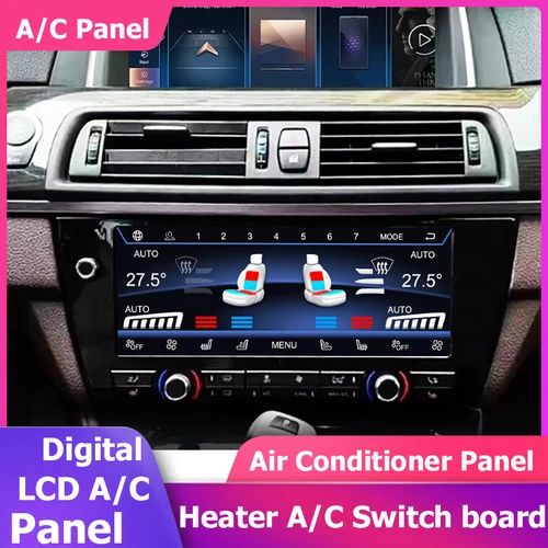 디스플레이 터치 스크린 디지털 LCD A/C 히터 기후 컨트롤패널, BMW 5 시리즈 M5 F10 F11 에어컨 보드용, 10.25 인치