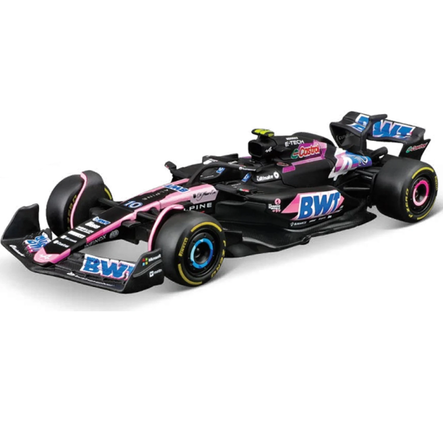 Bburago 1:43 2024 Mclaren MCL38 Miami Monaco #4 #81 F1 Formula Car Die Cast Vehicles Collectible Model Racing Toys  Alpine A524