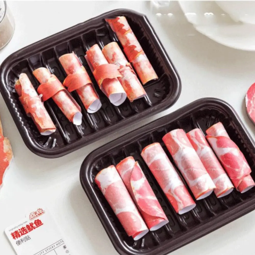 Notepad Japanese Style Students Gift School Stationery Supplies Memo Pad Simulation Fish Meat Sticky Notes Self-Adhesive Pads