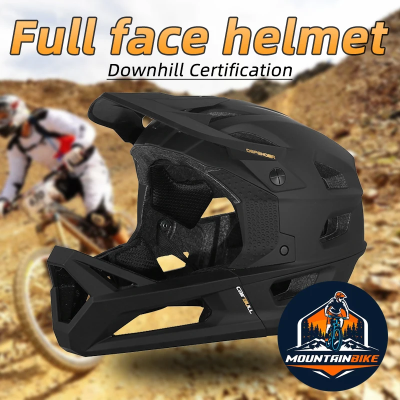 Cairbull Full Face Mountain Helmet Downhill Certified 21 Vents M/L Magnetic Buckle Off-road Helmet Motorcycle CE Certification