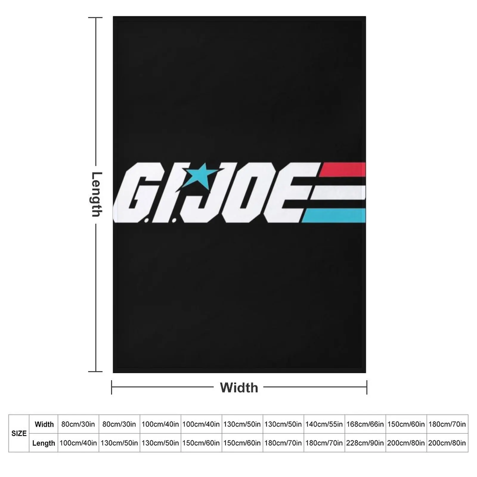 Gijoe Logo Throw Blanket Cute Picnic Flannel Fabric Summer Beddings Blankets