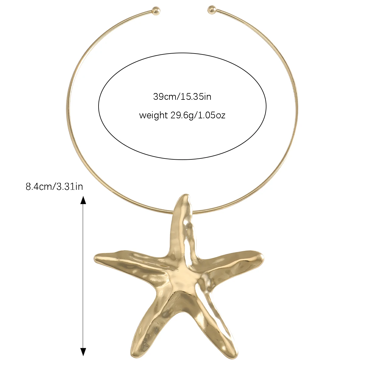 Простое золотистое/серебристое ожерелье Vedawas из сплава с кулоном в виде морской звезды, шикарные пляжные аксессуары для отдыха
