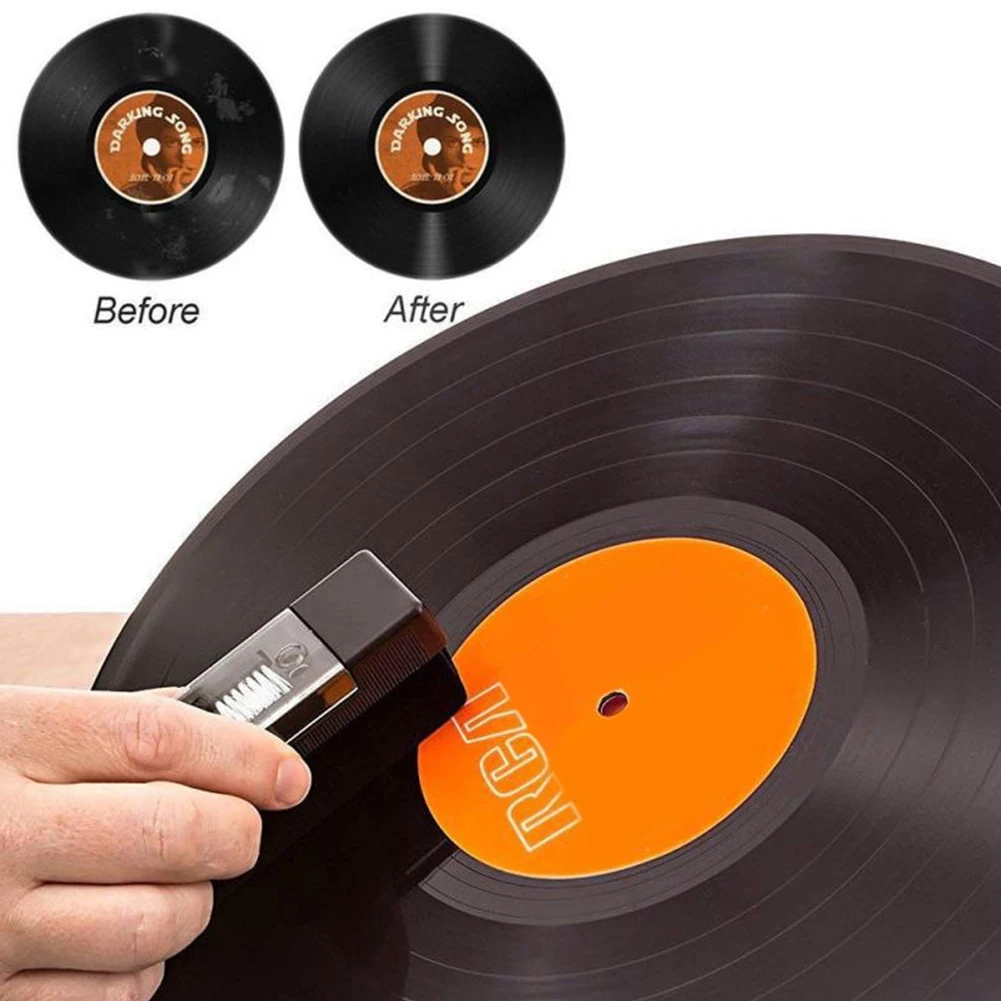 Vinyl Record Cleaner Kit Multifunctional Vinyl Record Dust Remover Brush Vinyl Records Cleaning Tool Turntable Player Accessory