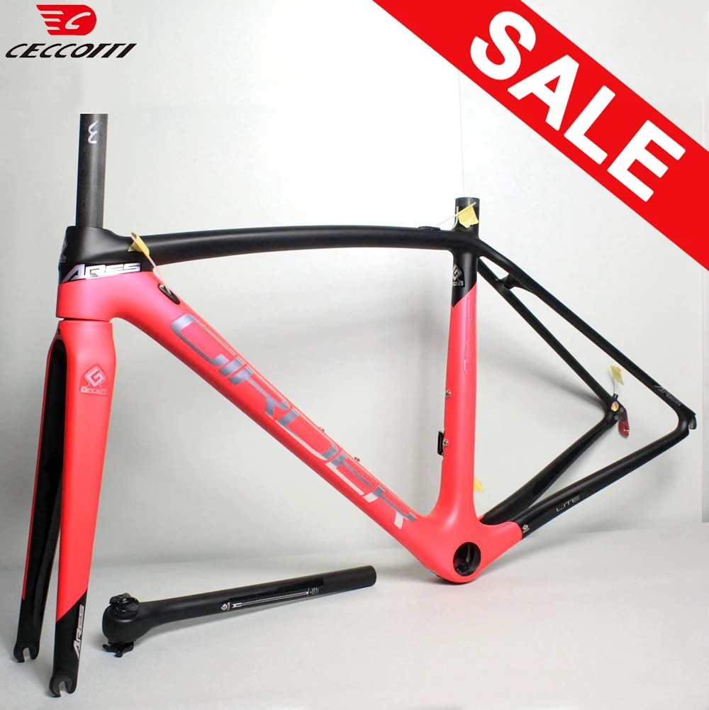 Full Carbon Bike Frame, Road Bicycle Frameset, V Brake Frame, PF30 Framework, T1000