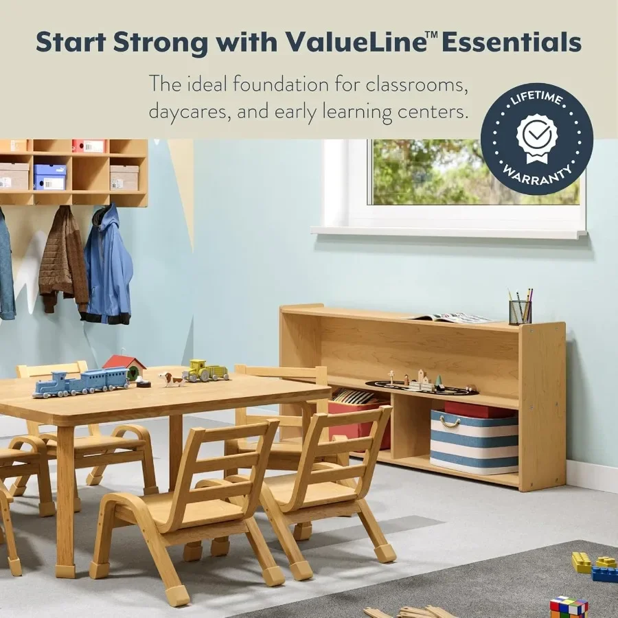 2Shelf Storage Unit for Preschool and Daycare Classrooms Ideal for Organizing Toys Books and Supplies with Durable Design Compa