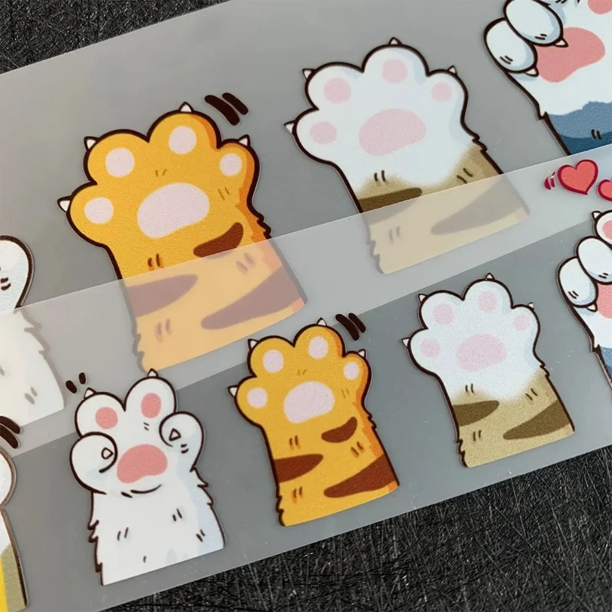 Cute Cat Paw Reflective Car Motorcycle Scooter Body Window Windshield Rear Tail Trunk  Decals  Accessories Stickers For honda