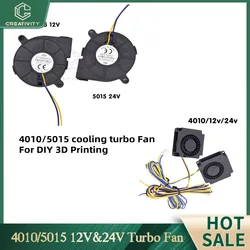 4010 5015 Fan 12V&24V Cooling Turbo Fan Brushless 3D Printer Parts 2Pin For Extruder DC Cooler Blower Plastic Fans envio gratis