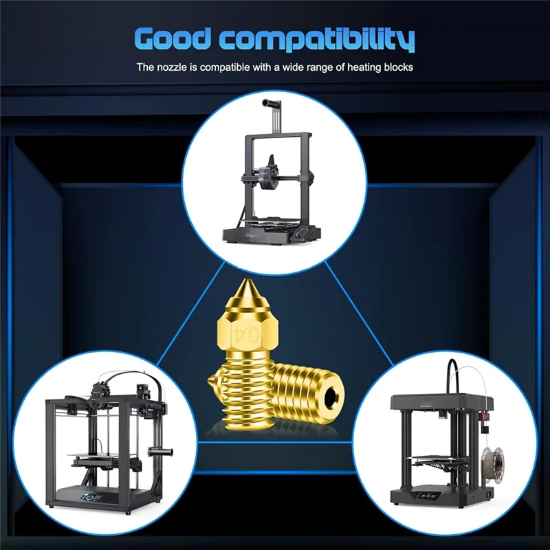 

Превосходное сопло 10 шт. 0,4/0,6/0,8 мм, аксессуары для 3D-принтеров M6, сопло экструдера Hotend для 3D-принтера Ender 3 V3 Se/5 S1/Ender 7