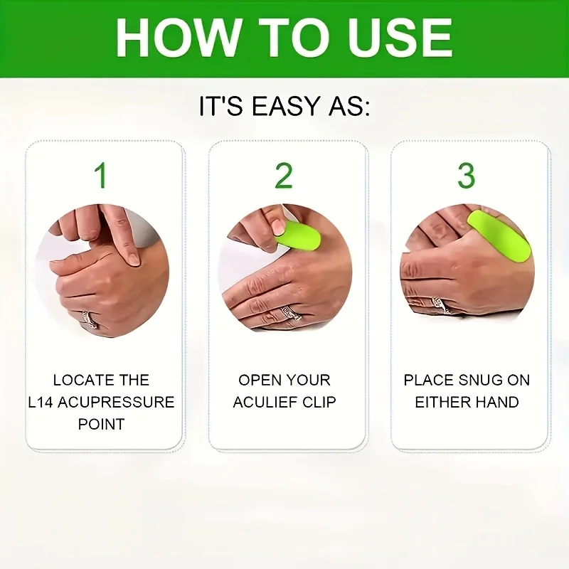 Wearable Hand & Thumb Massager, Acupoint Massage Clip for Headache Relief Stress Anxiety Finger Joint Pressure Massage Clip view 5