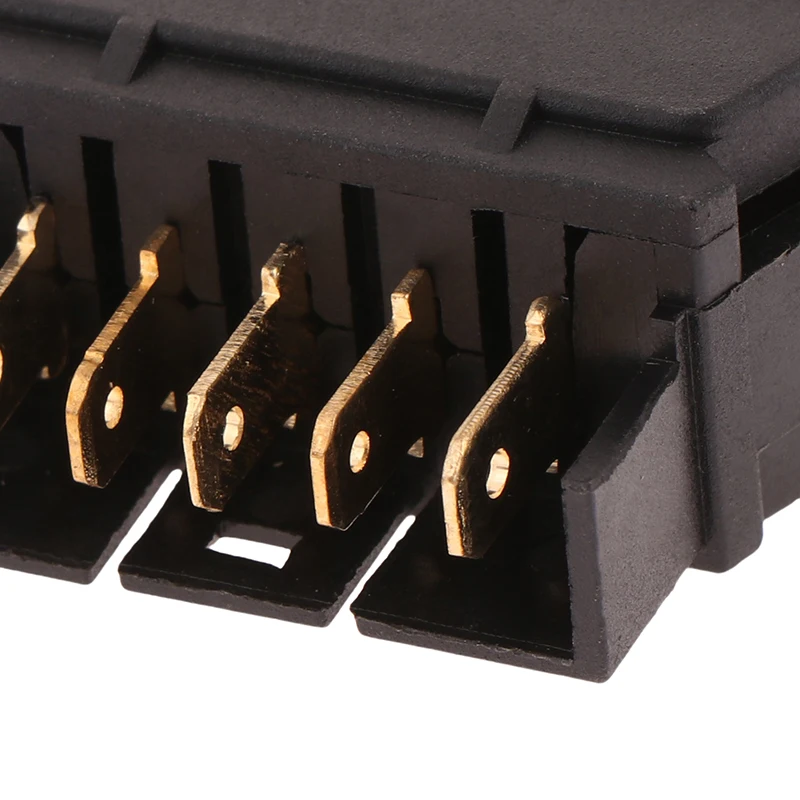 1 unidad de interruptor de alimentación de coche de 5 pines Universal 12V 2 vías ajuste de empuje de coche interruptor basculante aéreo eléctrico momentáneo