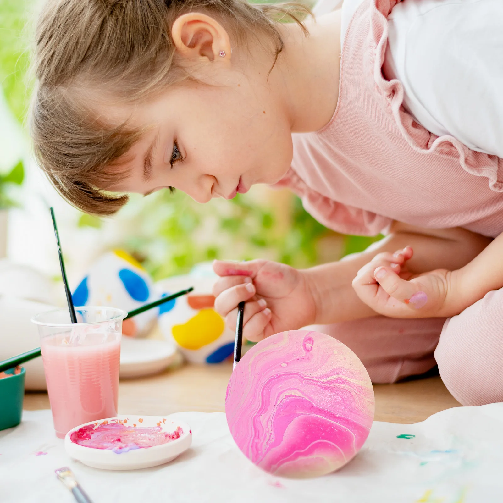 

Natural Solid Wood Round Ball 9cm Diameter Polished Smooth Surface DIY Crafts Painting Project Decoration Sphere