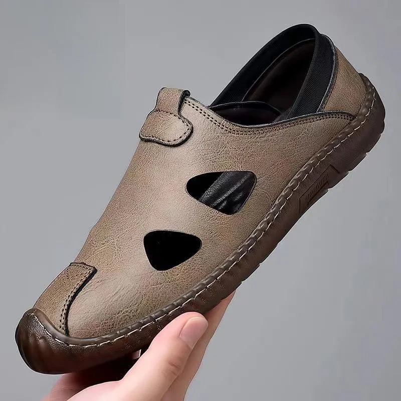 

Men's Summer Sandals Breathable Hollow Out Comfortable Soft Men's Shoes for Warm Weather Hole Hole Design